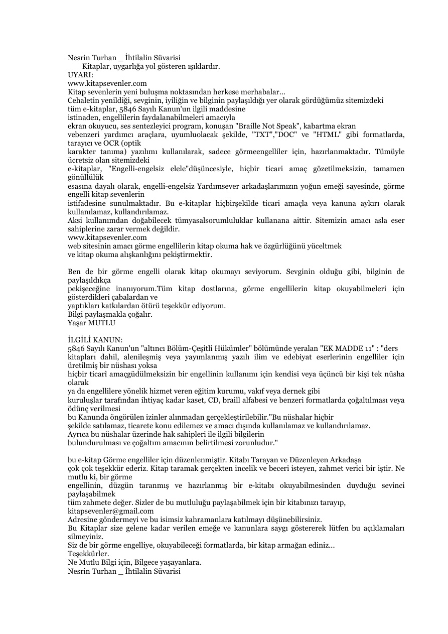 Ihtilalin Suvarisi PDF – Nesrin Turhan