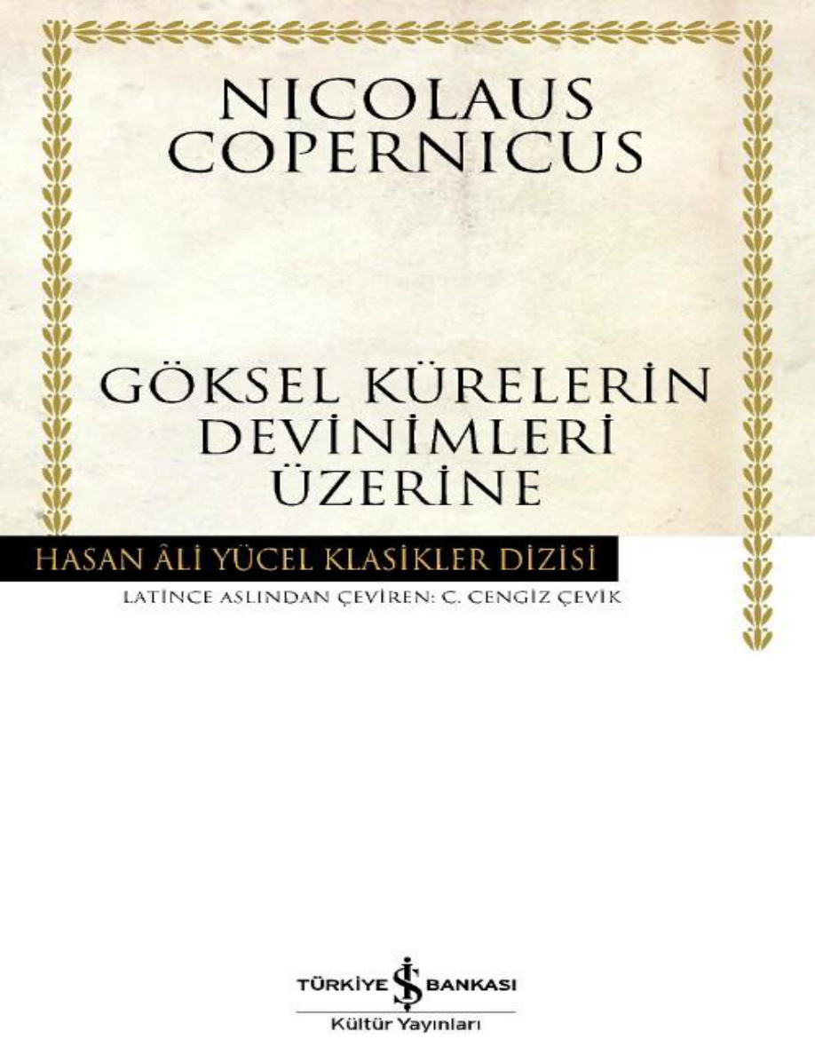 Göksel Kürelerin Devinimleri Üzerine PDF – Nicolaus Copernicus