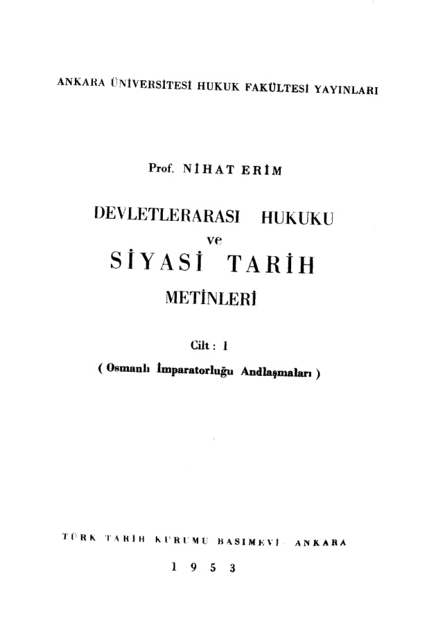 Sevr PDF – Nihat Erim