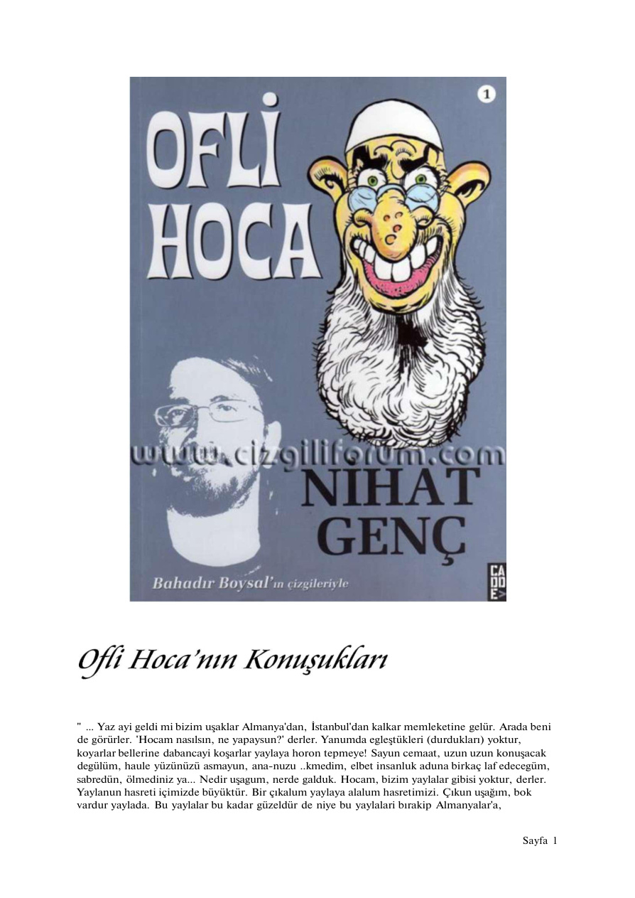 Ofli Hoca PDF – Nihat Genç