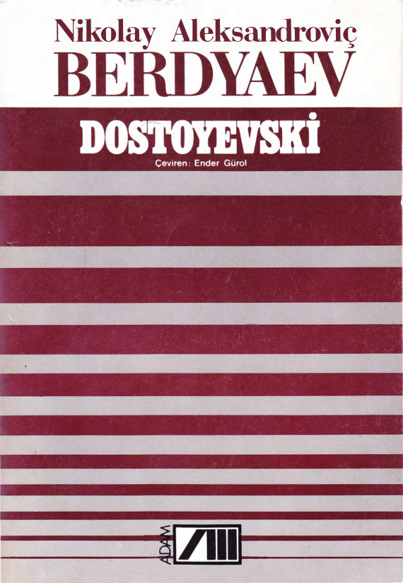 Dostoyevski PDF – Nikolay Aleksandroviç Berdyaev