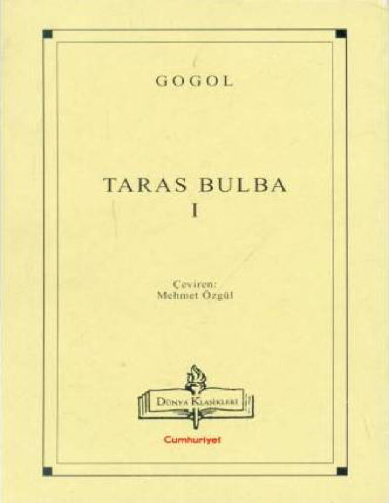 Nikolay Vasilyeviç Gogol Taras Bulba I Kitap Kapağı