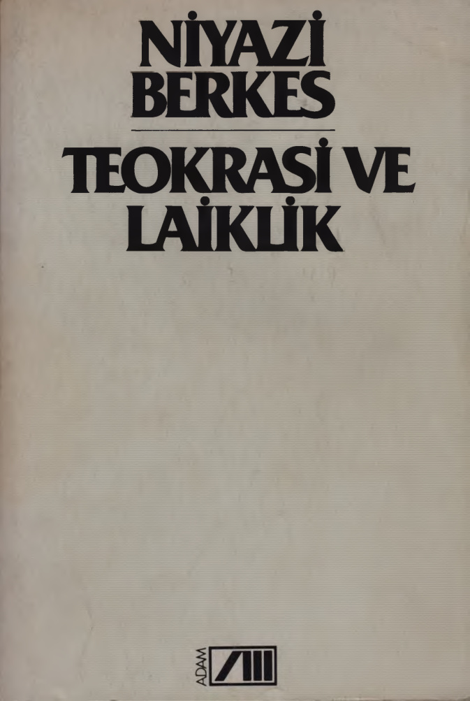 Teokrasi ve Laiklik PDF – Niyazi Berkes