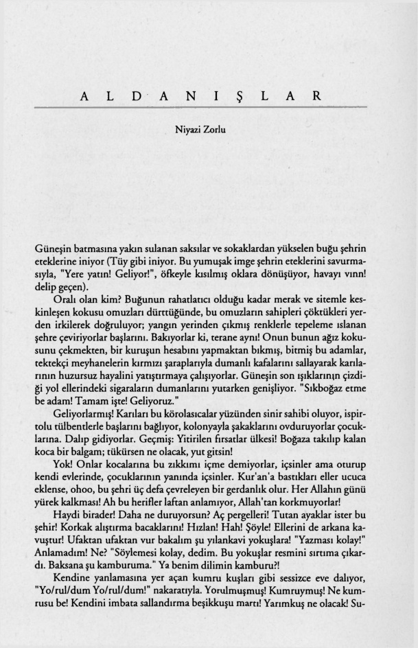 Aldanışlar PDF – Niyazi Zorlu