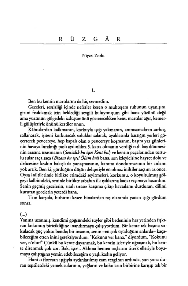 Rüzgâr PDF – Niyazi Zorlu