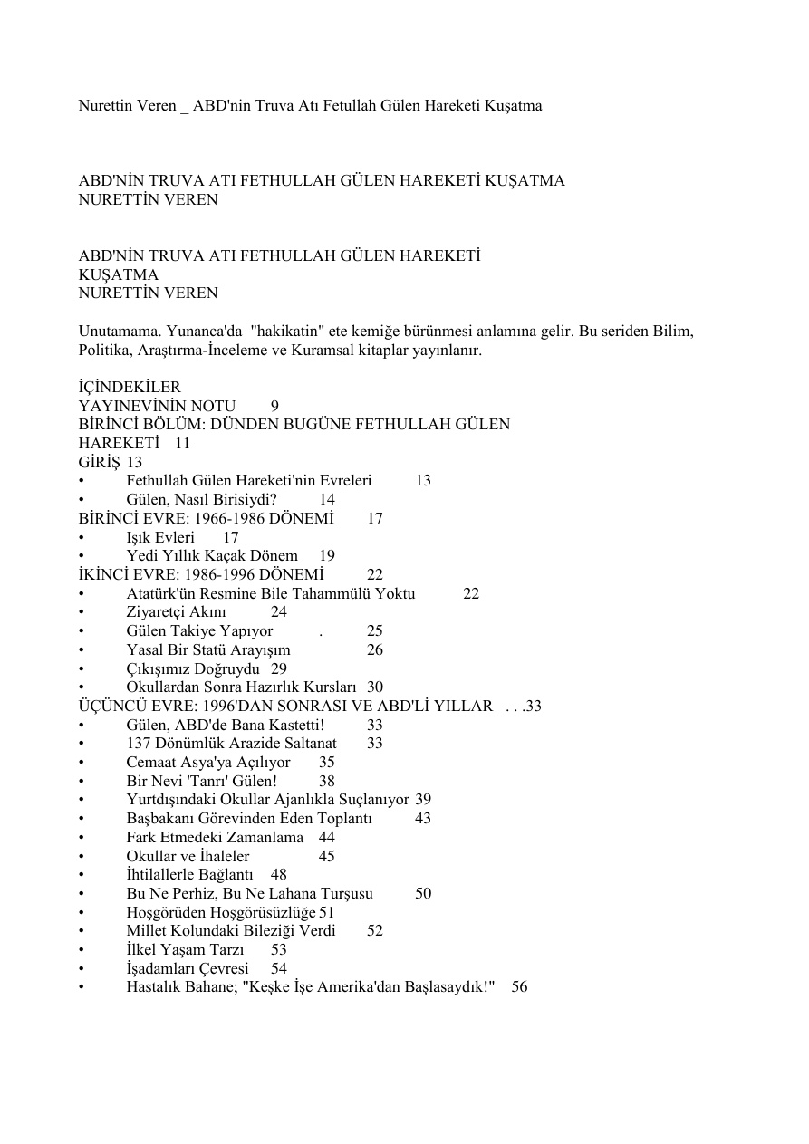 ABD-nin Truva Atı Fetullah Gülen Hareketi Kuşatma PDF - Nurettin Veren 13 ABD-nin Truva Atı Fetullah Gülen Hareketi Kuşatma PDF – Nurettin Veren