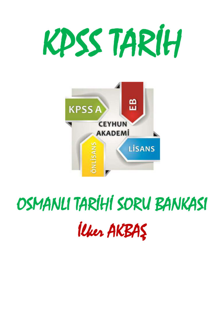 OSMANLI DEVLETİ SORU BANKASI Kitap Kapağı
