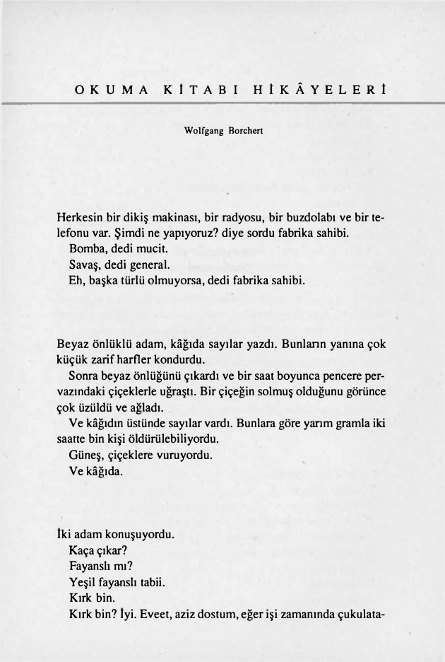 Okuma Kitabi Hikayeleri PDF - Wolfgang Borchert 23 Okuma Kitabi Hikayeleri PDF – Wolfgang Borchert