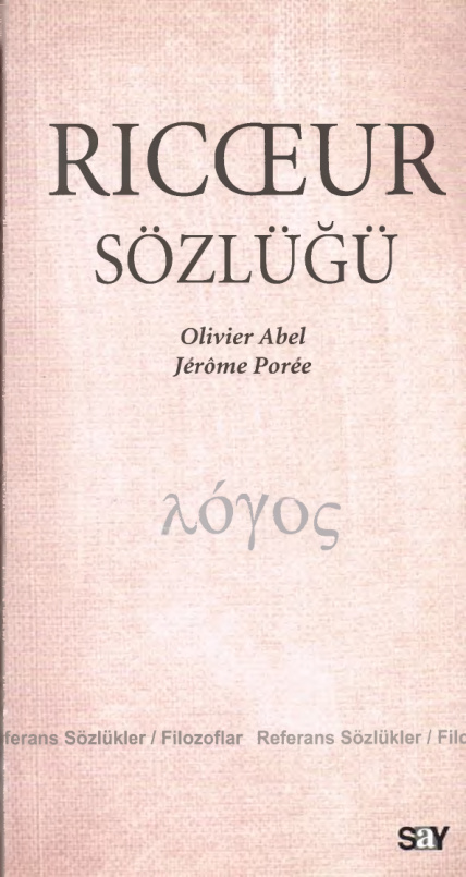 Ricoeur Sözlüğü PDF – Olivier Abel & Jerome Poree