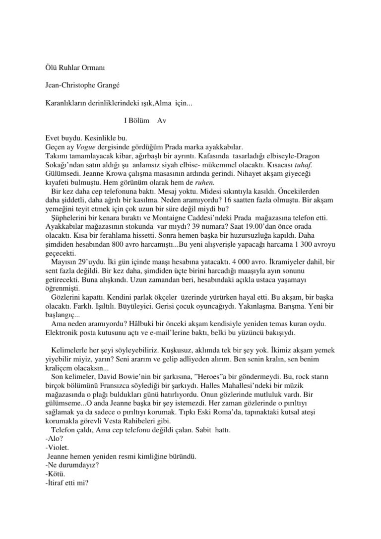 OluRuhlarOrmani Kitap Kapağı
