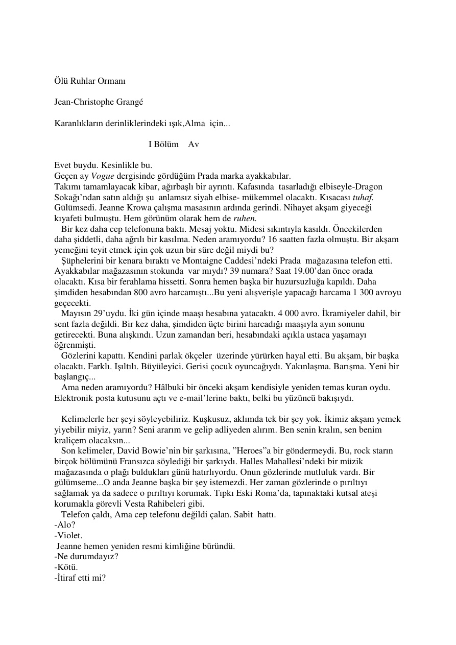 OluRuhlarOrmani PDF – Jean-Christophe Grangé
