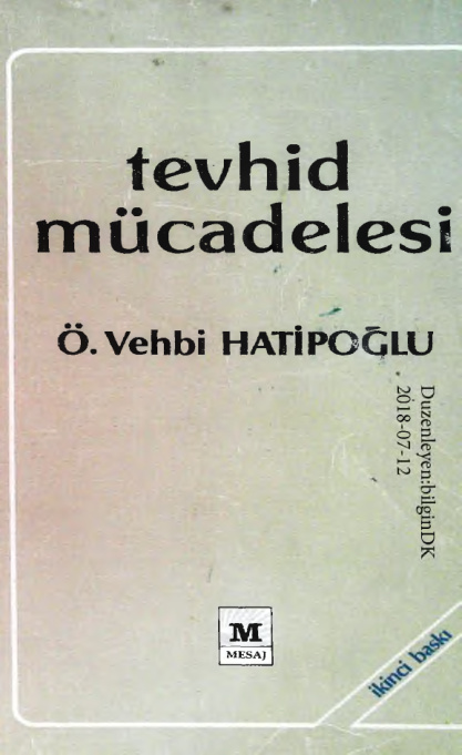 Tevhid Mucadelesi PDF – Ömer Vehbi Hatipoğlu