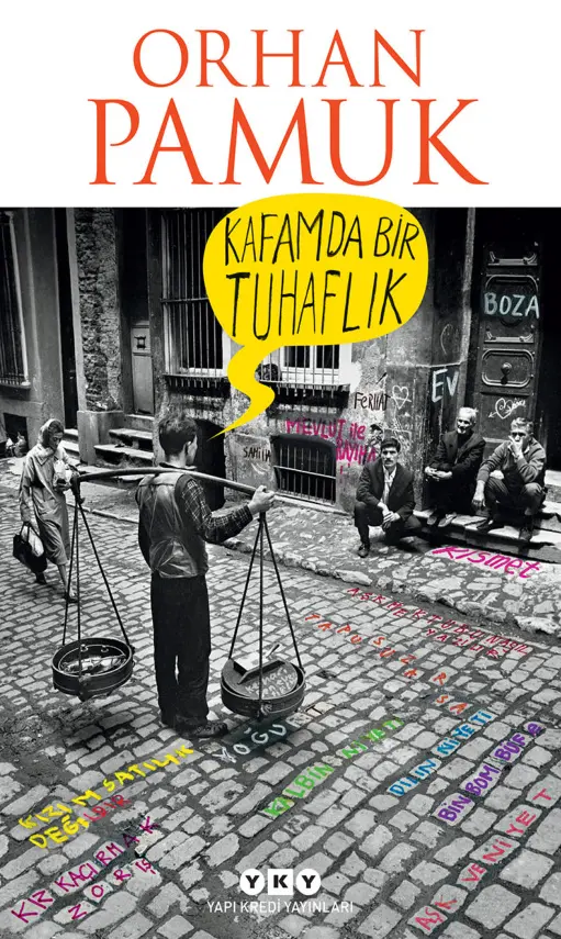 Orhan Pamuk Kafamda Bir Tuhaflık YKY Kitap Kapağı