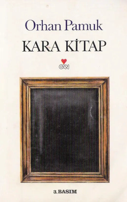 Orhan Pamuk Kara Kitap Can Yayınları Kitap Kapağı