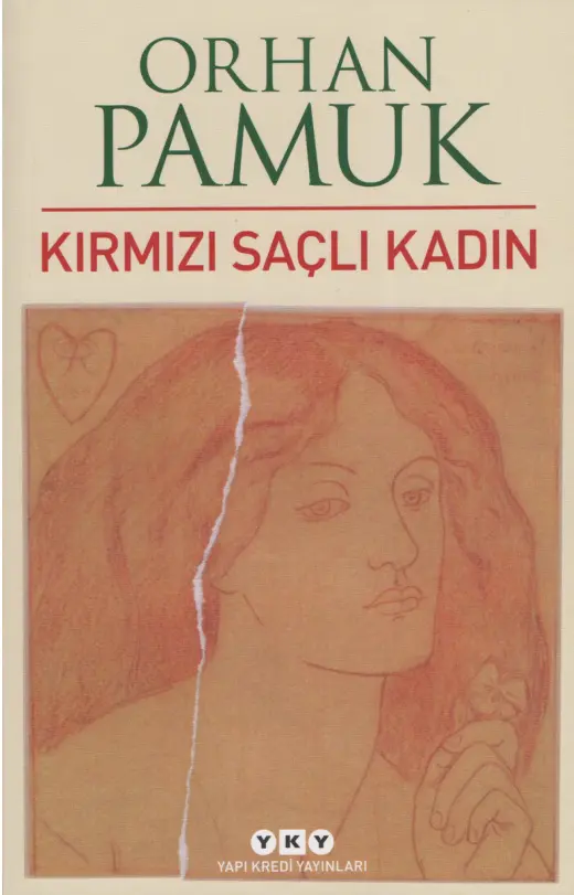 Orhan Pamuk Kırmızı Saçlı Kadın YKY Kitap Kapağı