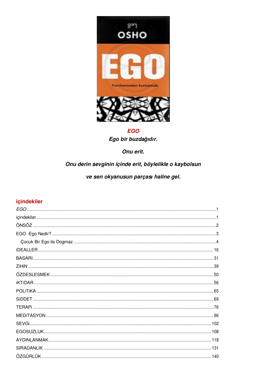 Ego PDF – Osho