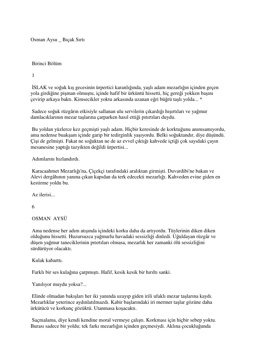Bicak Sirti PDF – Osman Aysu