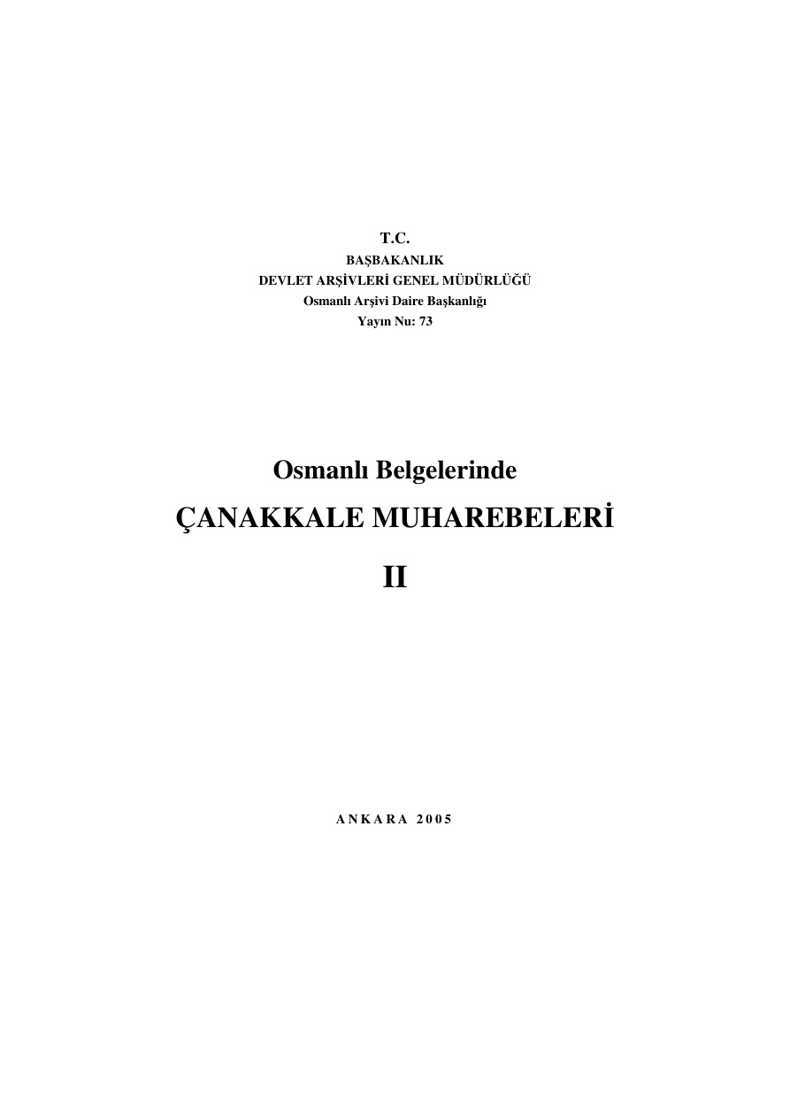 Osmanli Belgelerinde Canakkale Muharebeleri Cilt 2 PDF – Kolektif / Arşiv