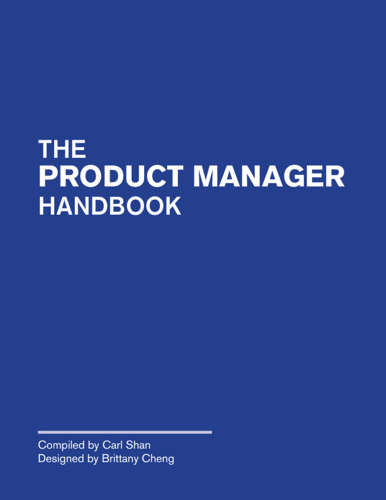 Product Manager Handbook PDF - Product Manager HQ (PMHQ) 1 PMHQ Product Manager Handbook Kitap Kapağı