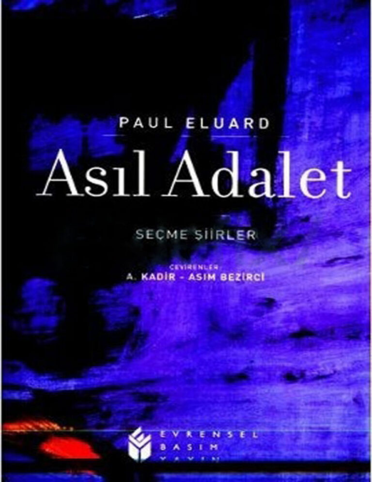 Paul Eluard Asıl Adalet Kitap Kapağı