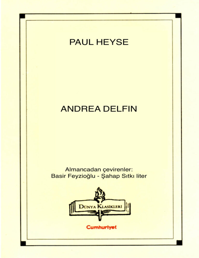 Andrea Delfin PDF - Paul Heyse 1 Paul Heyse Andrea Delfin Kitap Kapağı