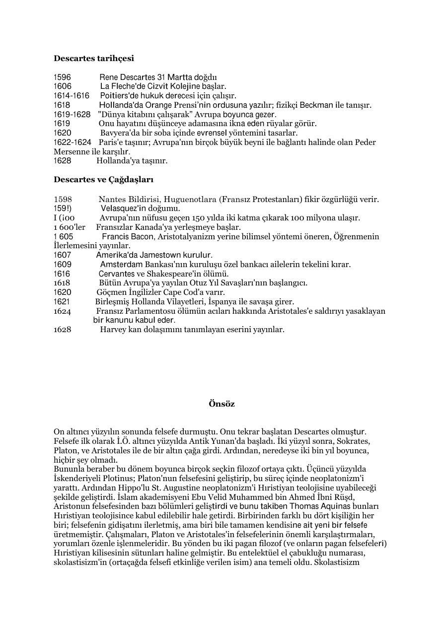 90 Dakikada Descartes PDF – Paul Strathern