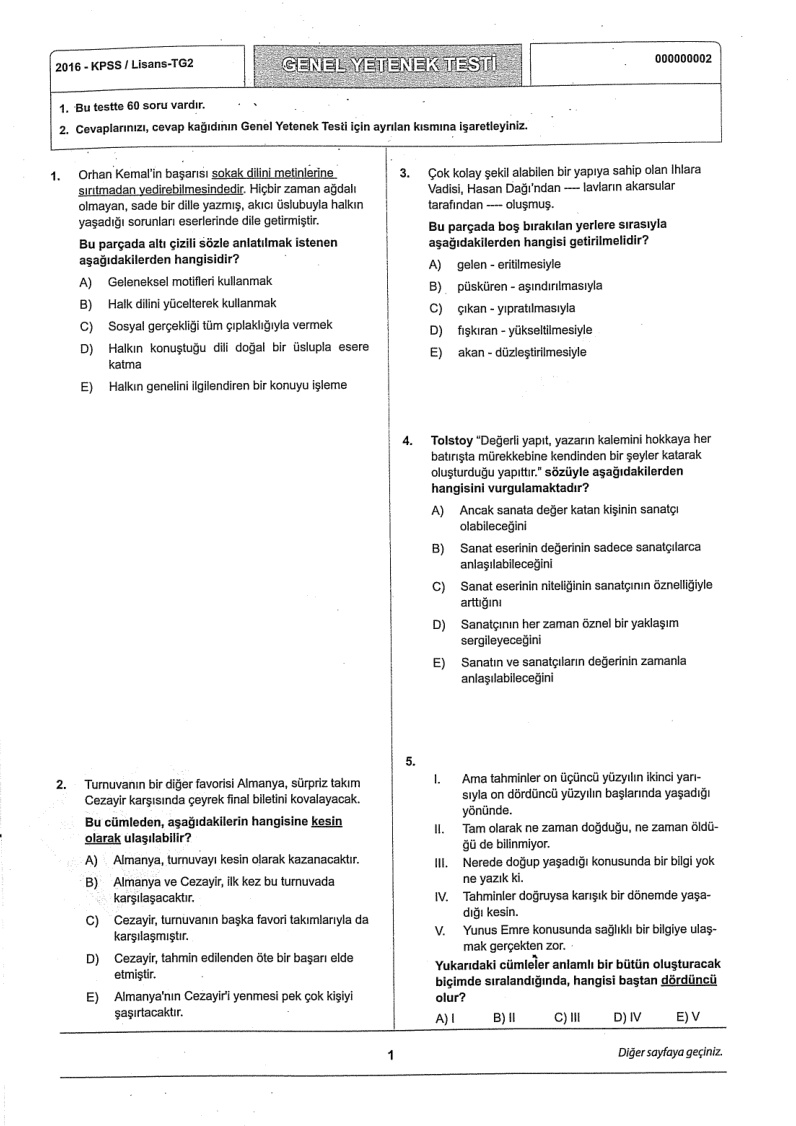 Pegem 2016 Tg2 GyGk PDF – Kolektif / Pegem