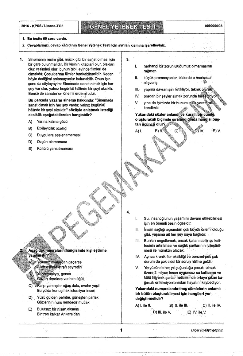 Pegem 2016 Tg3 GyGk PDF – Kolektif / Pegem
