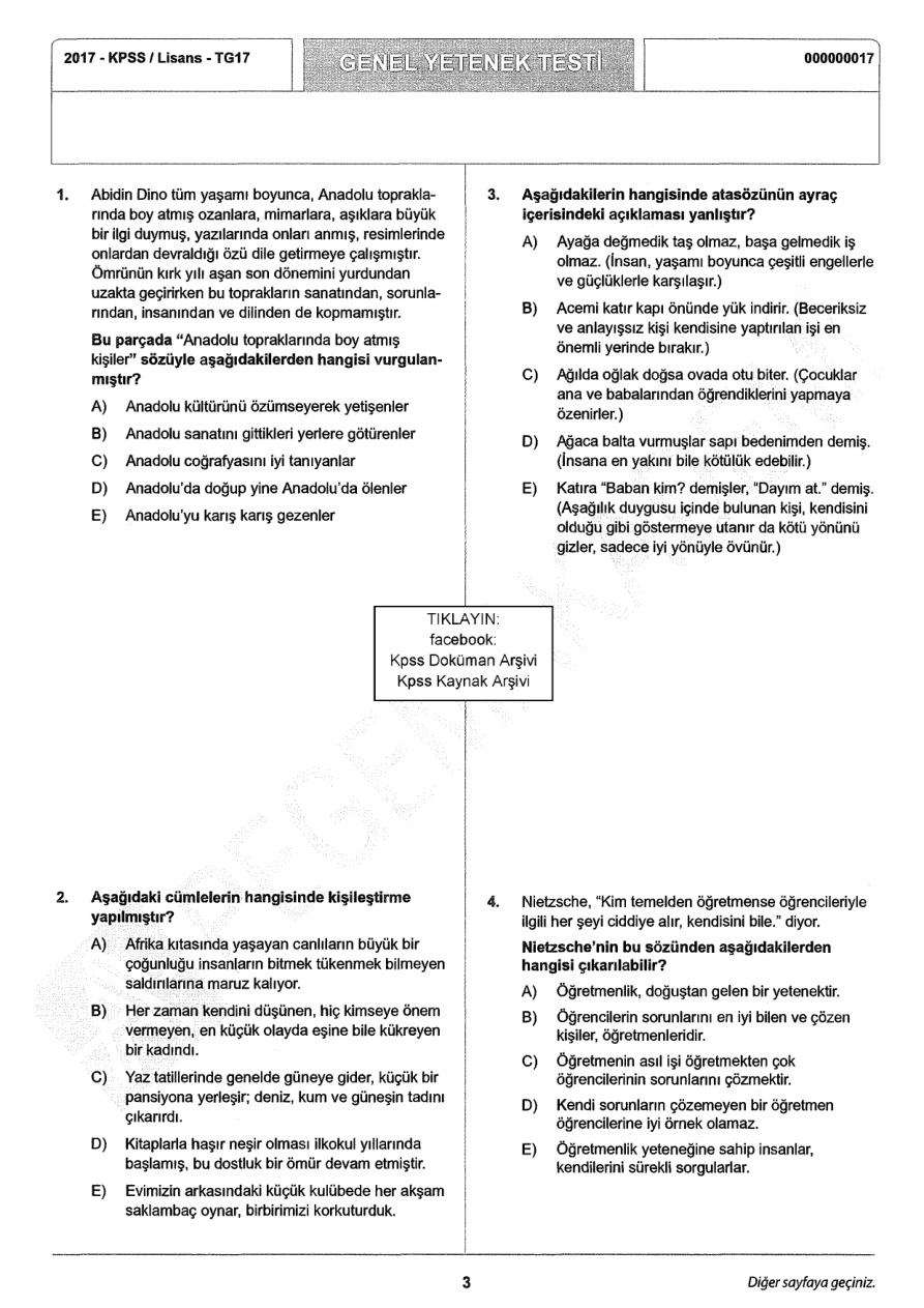 Pegem 2017 Tg17 GyGk PDF – Kolektif / Pegem