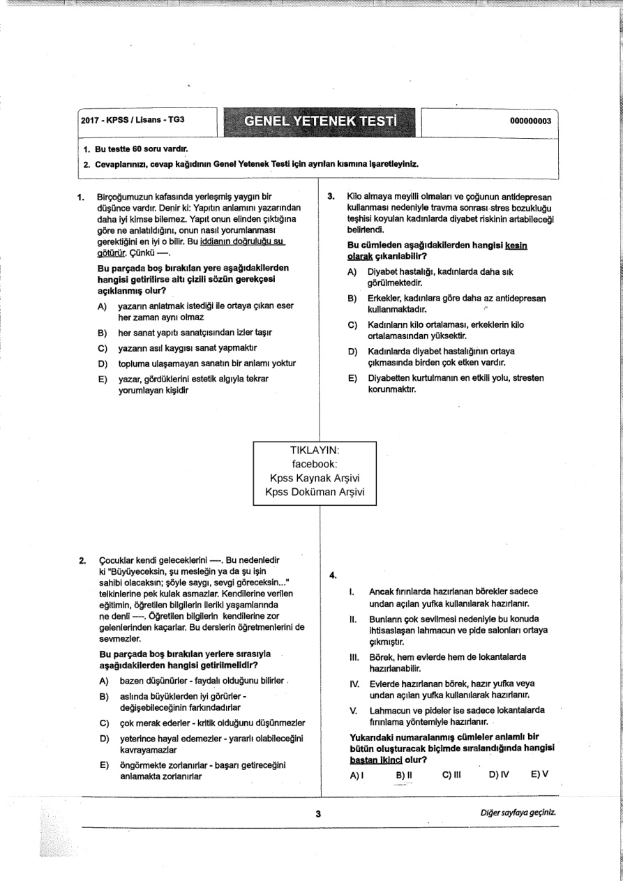 Pegem 2017 Tg3 GyGk PDF – Kolektif / Pegem