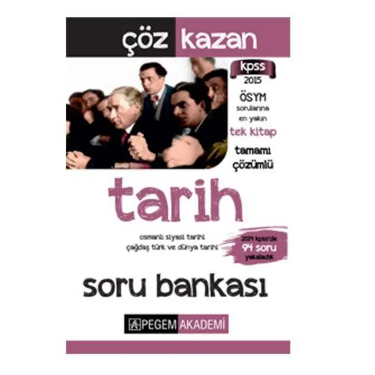 Pegem-Tarih Soru Bankası-2015 PDF – Kolektif / Pegem