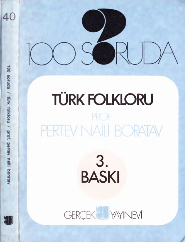 100 Soruda Türk Folkloru PDF – Pertev Naili Boratav