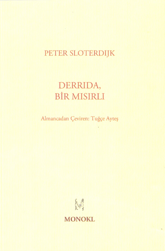 Derrida Bir Mısırlı PDF – Peter Sloterdijk