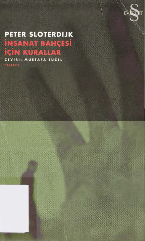 İnsanat Bahçesi İçin Kurallar PDF – Peter Sloterdijk