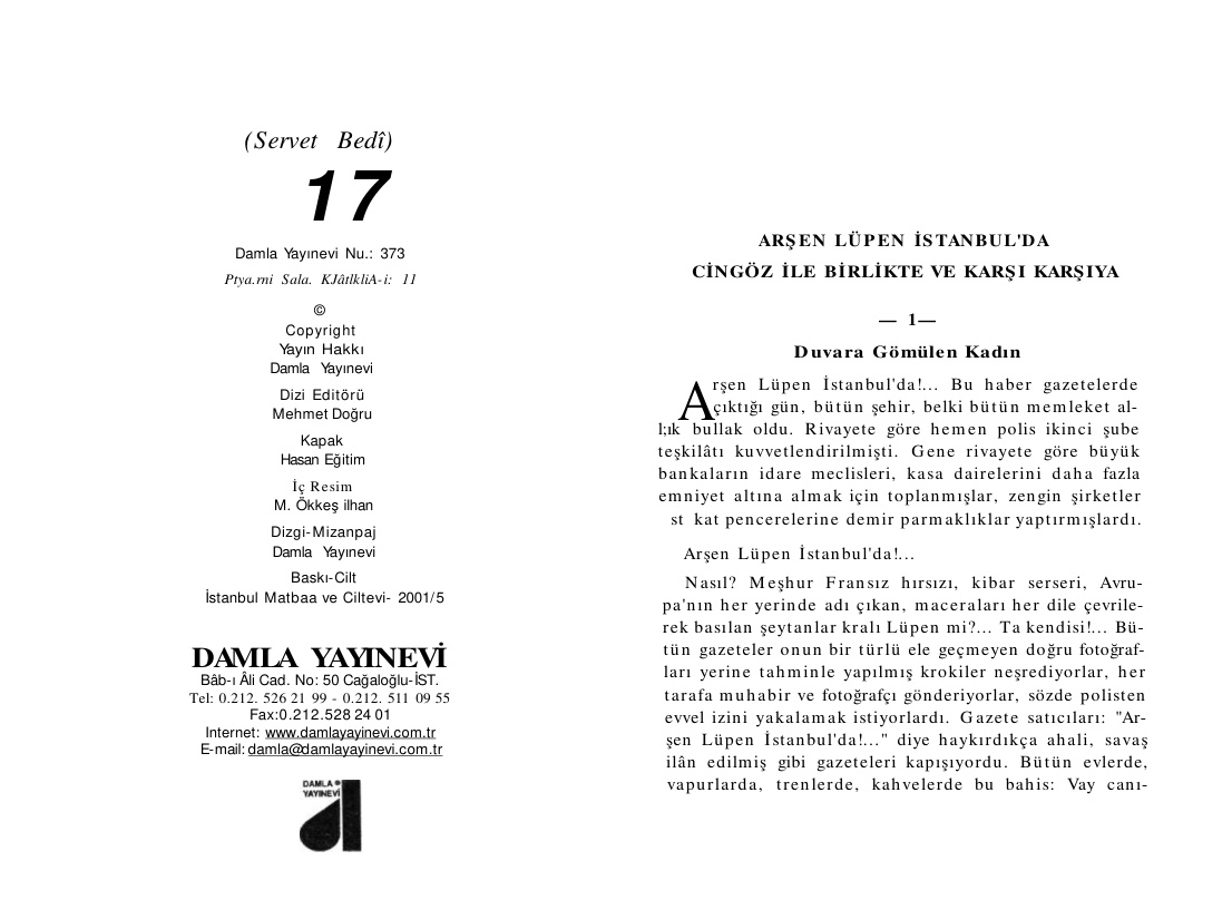 Arsen Lupen Istanbulda PDF – Peyami Safa (Server Bedi)