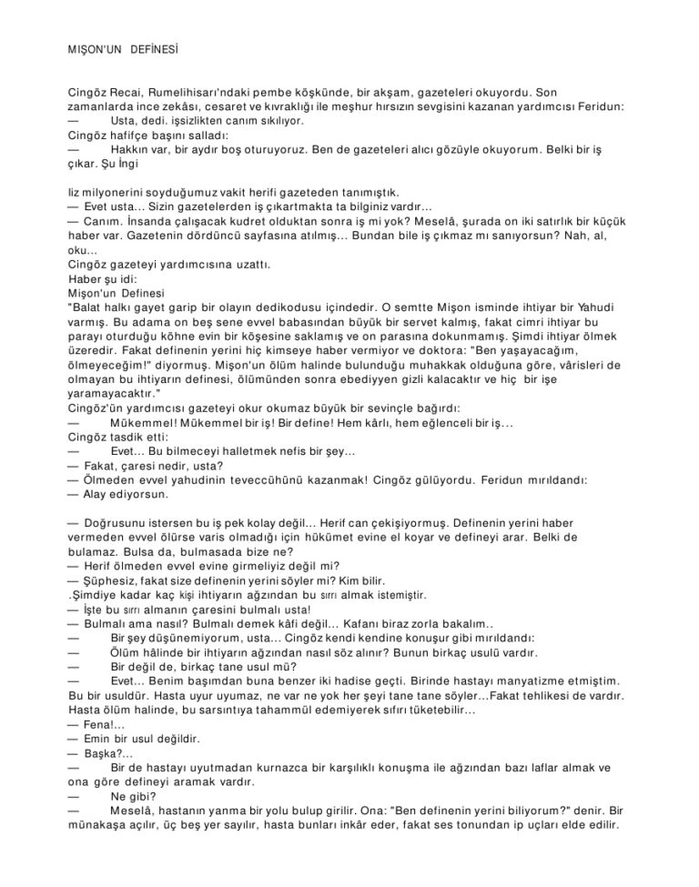 Mison'un Definesi PDF - Peyami Safa (Server Bedi) 1 Peyami Safa Mison'un Definesi Kitap Kapağı