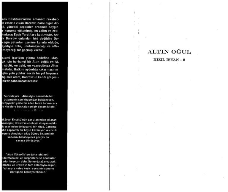 Pierce Brown Altın Oğul Kitap Kapağı