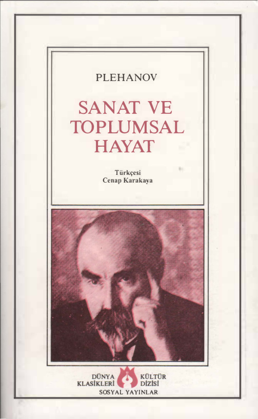 Sanat ve Toplumsal Hayat PDF – Georgi Plehanov