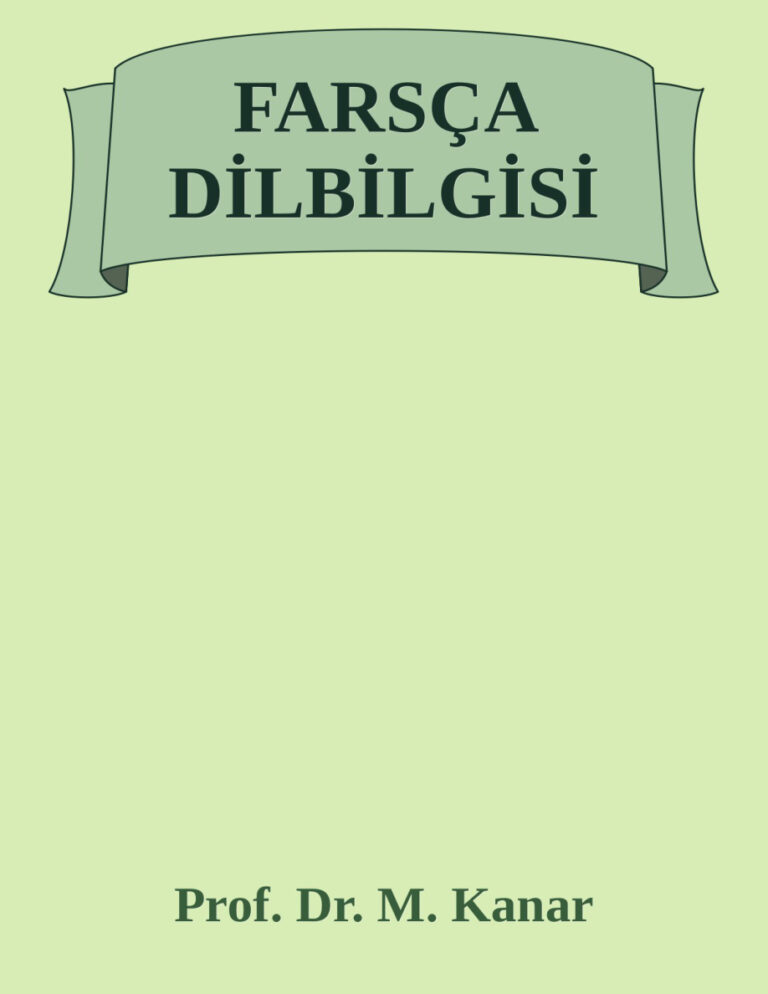 Prof. Dr. M. Kanar Farsça Dil Bilgisi Kitap Kapağı