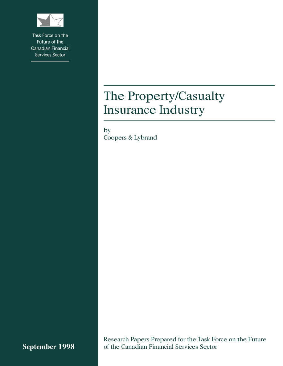 Property and Casualty Insurance Industry PDF – Unknown