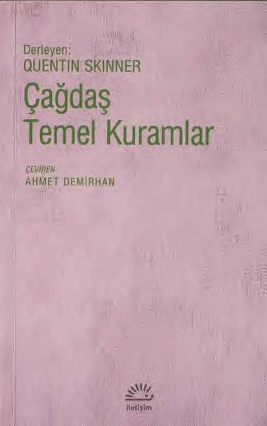 Çağdaş Temel Kuramlar PDF – Quentin Skinner