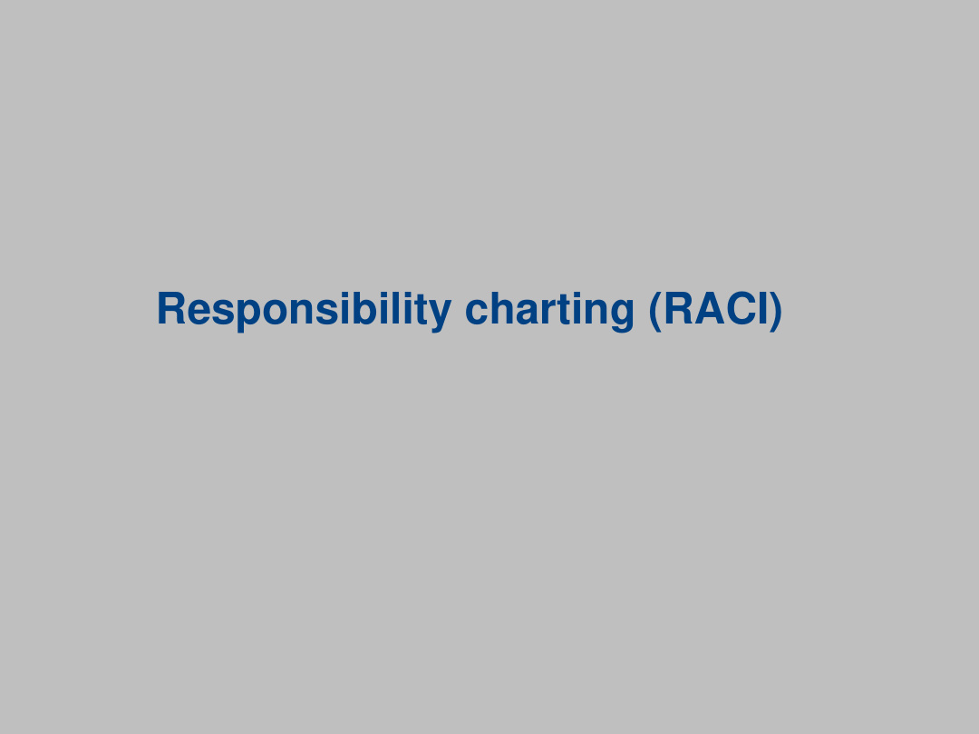 RACI Chart PDF – Unknown
