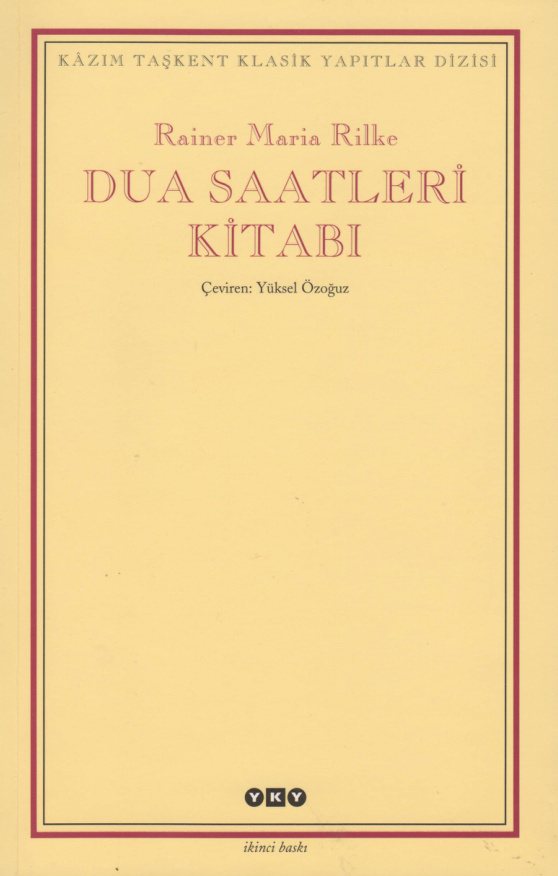Dua Saatleri Kitabı PDF – Rainer Maria Rilke