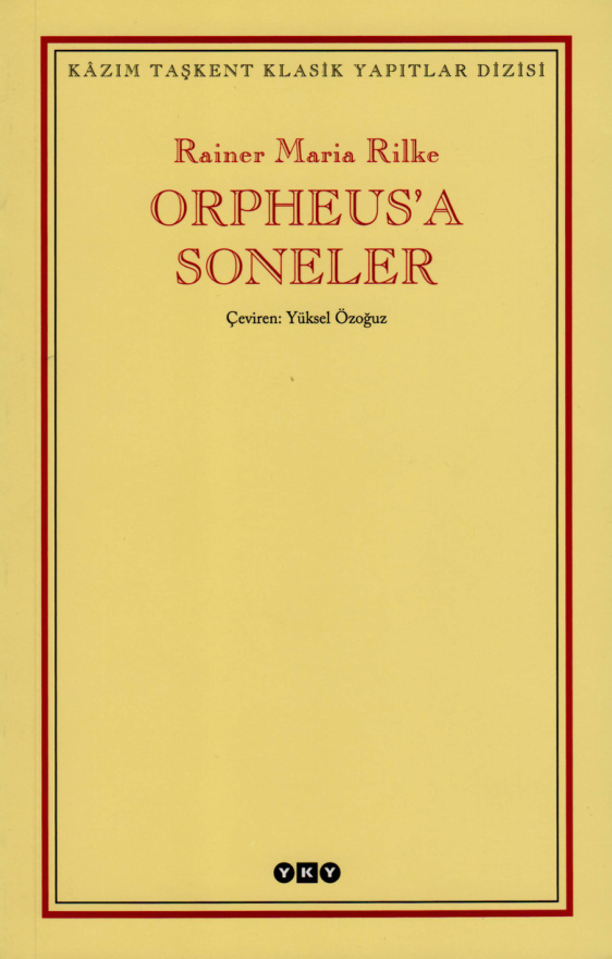 Orpheus’a Soneler PDF – Rainer Maria Rilke