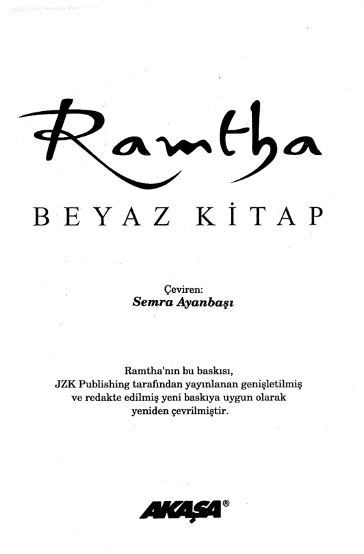 Beyaz Kitap PDF – Ramtha