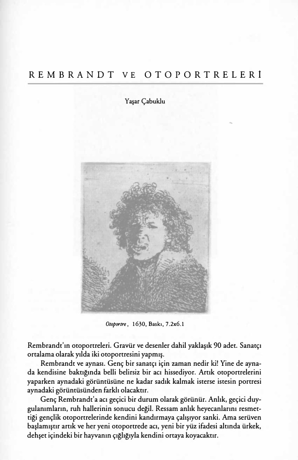 Rembrandt ve Otoportreleri PDF – Kolektif