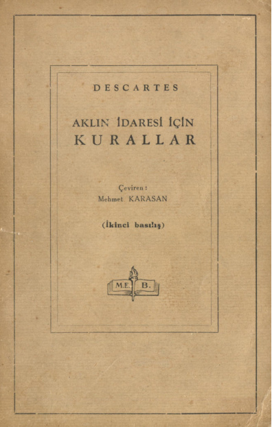 Aklın İdaresi İçin Kurallar PDF – Rene Descartes