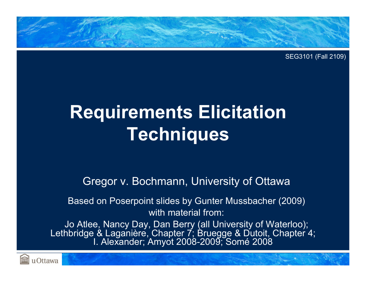 Requirement Elicitation Techniques PDF – Unknown