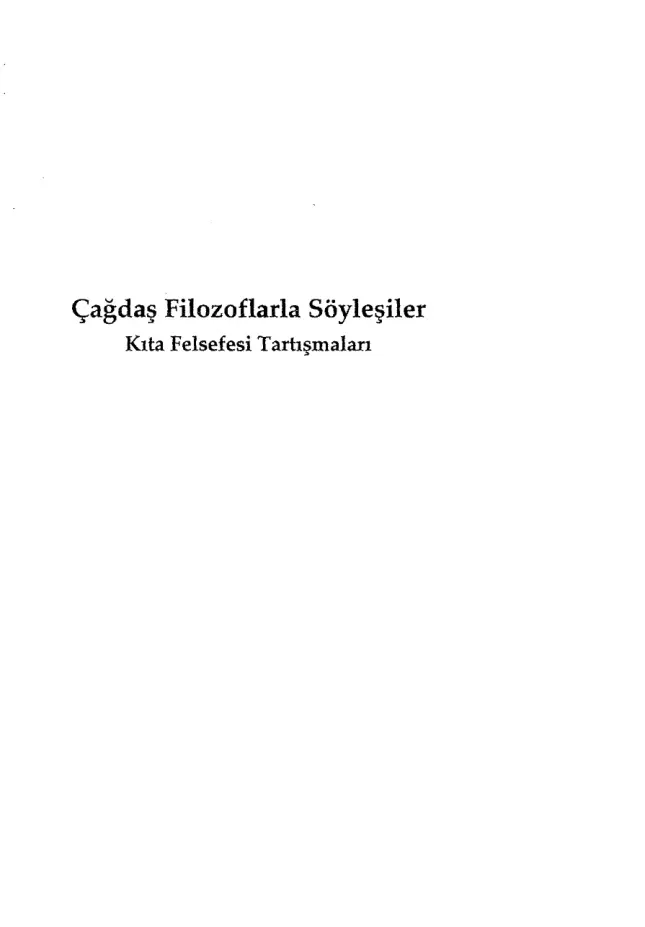 Çağdaş Filozoflarla Söyleşiler PDF – Richard Kearney