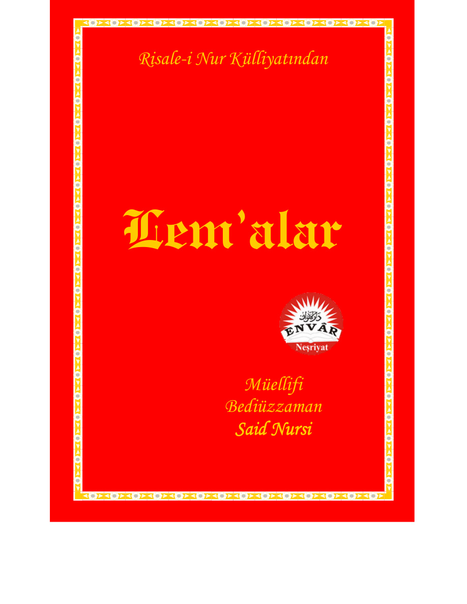 Lemalar PDF – Bediüzzaman Said Nursi